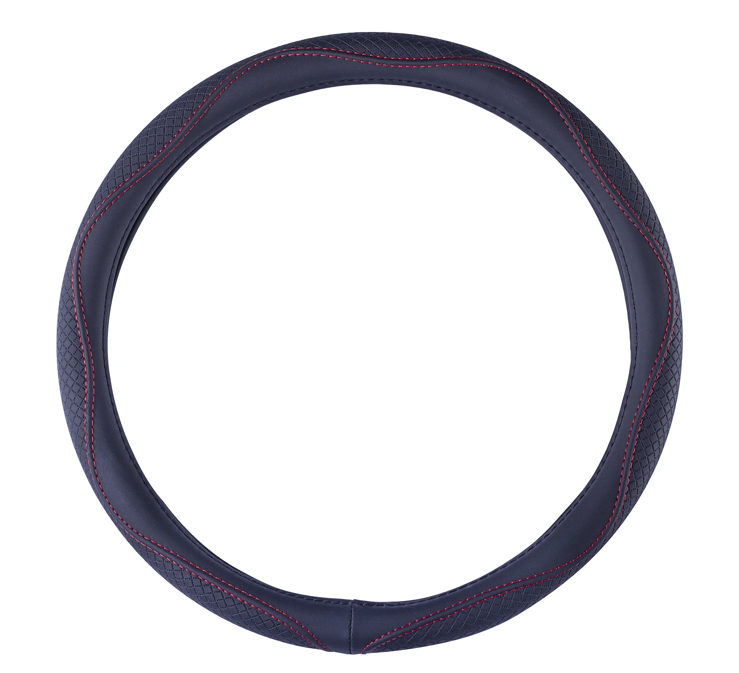 38cm 15 inch White E-Friendly Inner Tire Leather Steering Wheel Cover