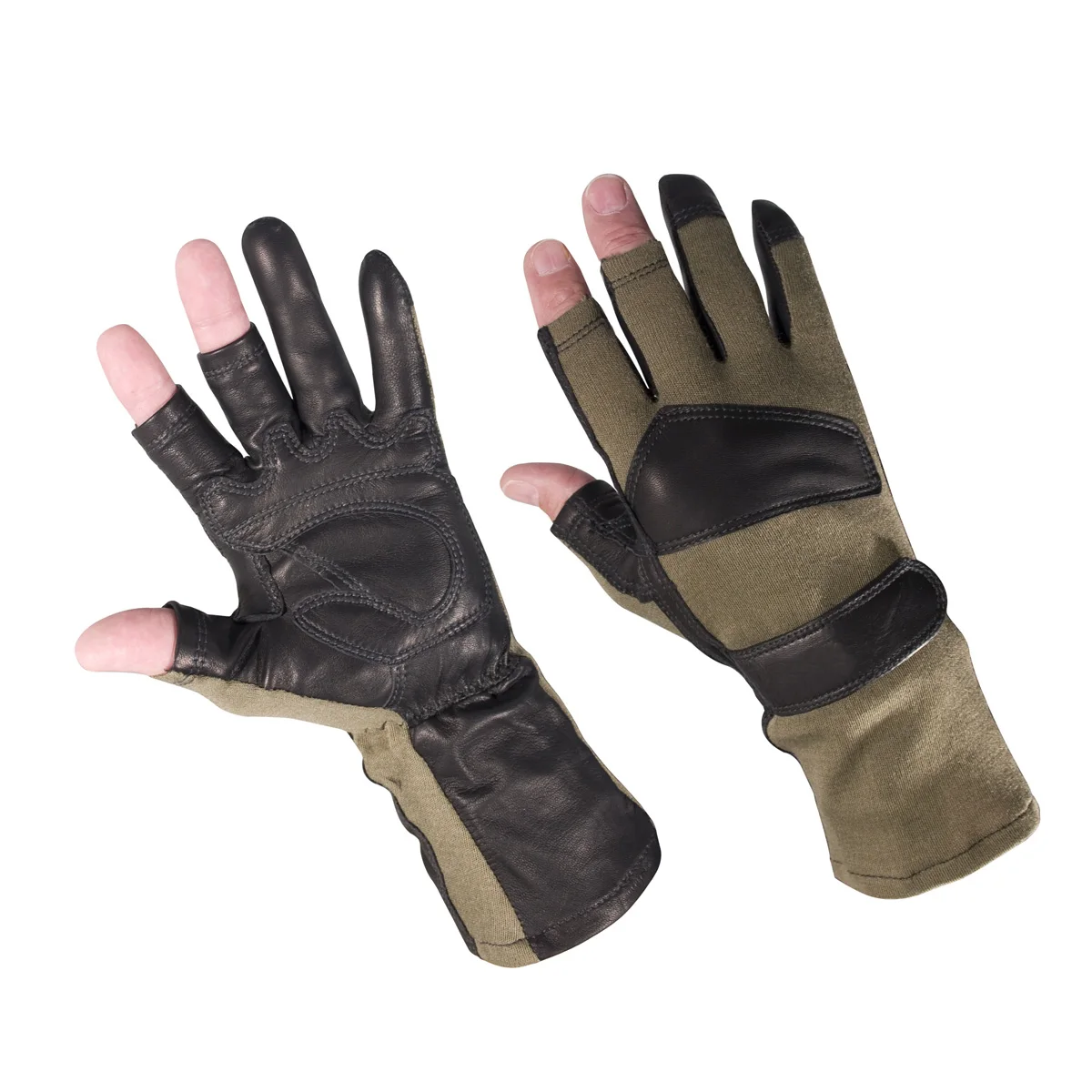High Quality Pilot Gloves nomex flyer gloves Full Finger Style Leather Nomex Flight Gloves