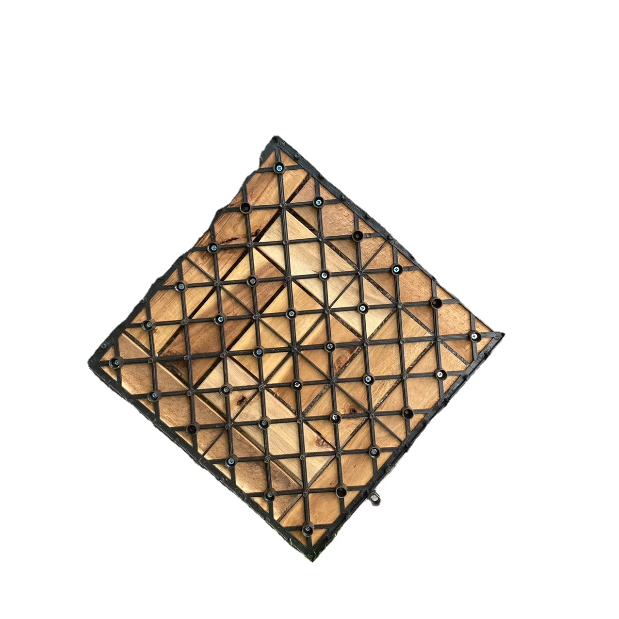 Good price and high quality garden floor tiles Acacia wood deck tiles interlocking wooden flooring from Vietnam