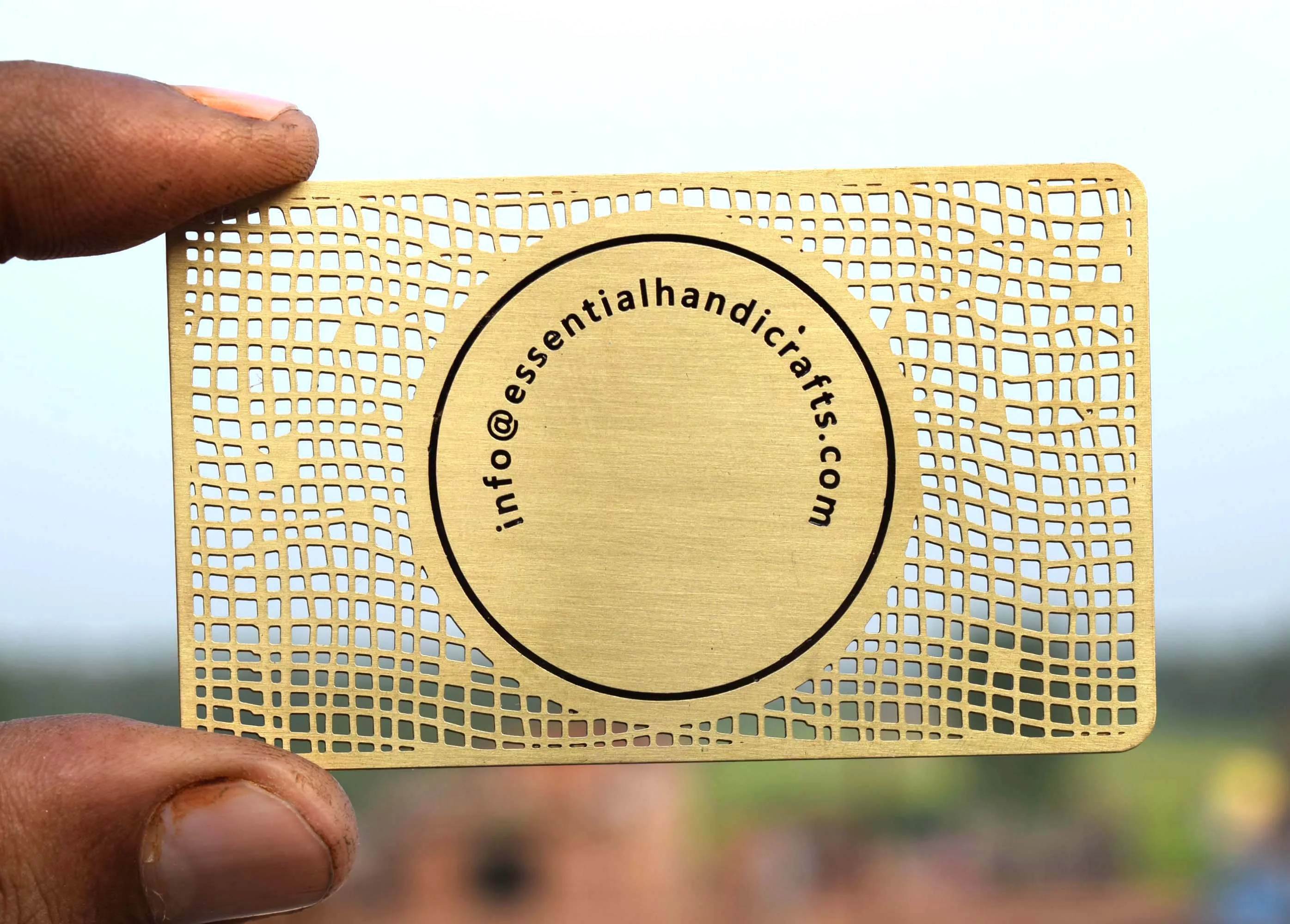 Customized Latest Brass Metal Business Card Standard High Quality Gold Made Luxurious Business Card Metal Crafts