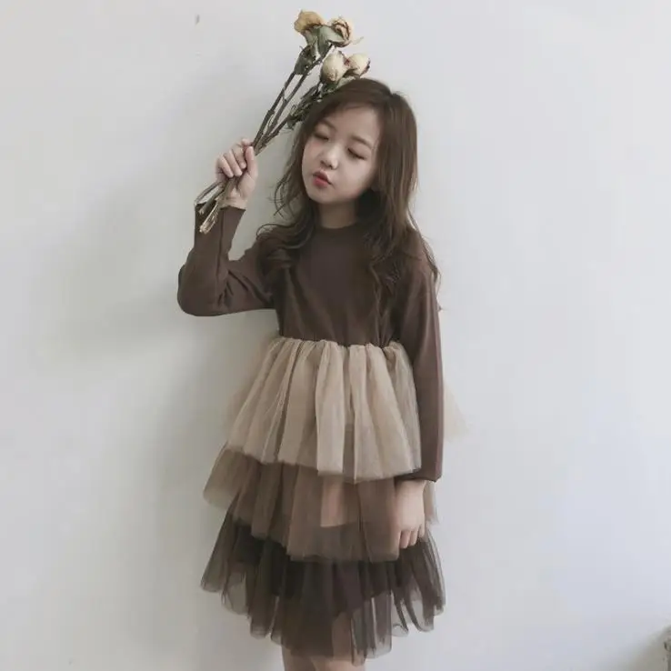 
Baby Girls Dress Clothing Mesh Layer Cake Dress New Spring Beautiful Girl Party Cute Tutu Dress Best Kids Clothes 