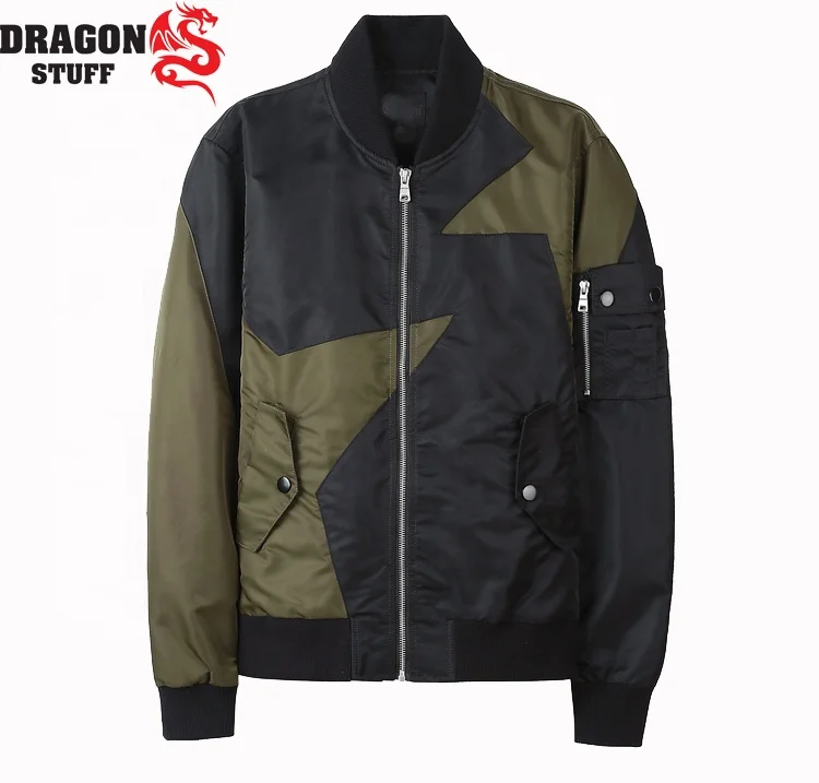 sublimation custom design bomber jacker / zipper closure jacket sublimation / wholesale polyester baseball jacket for men