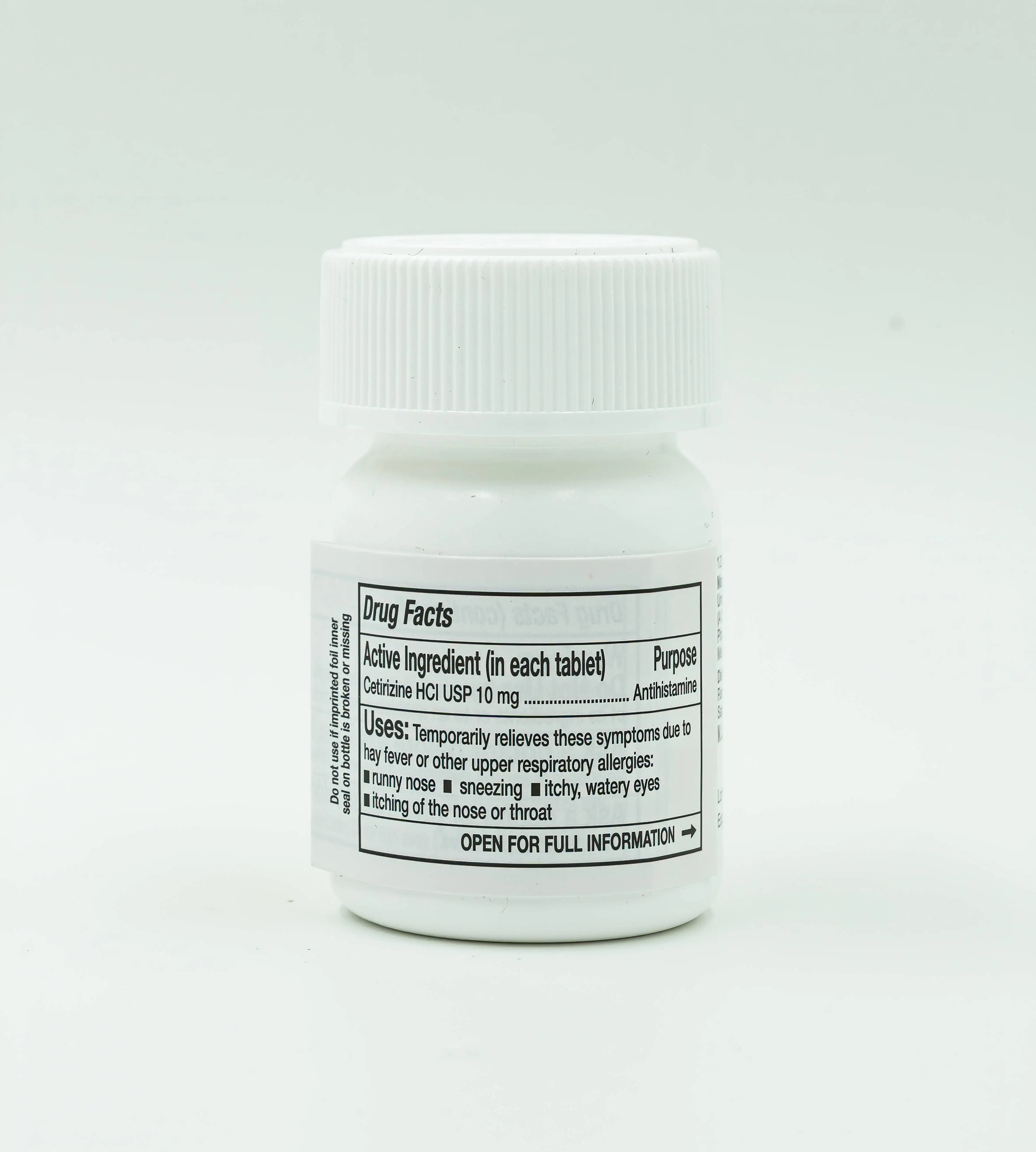 
Cetirizine HCL 10 mg Antihistamine Seasonal Allergy - 100 tablets - Original Prescription Strength (6 Years & Older) 