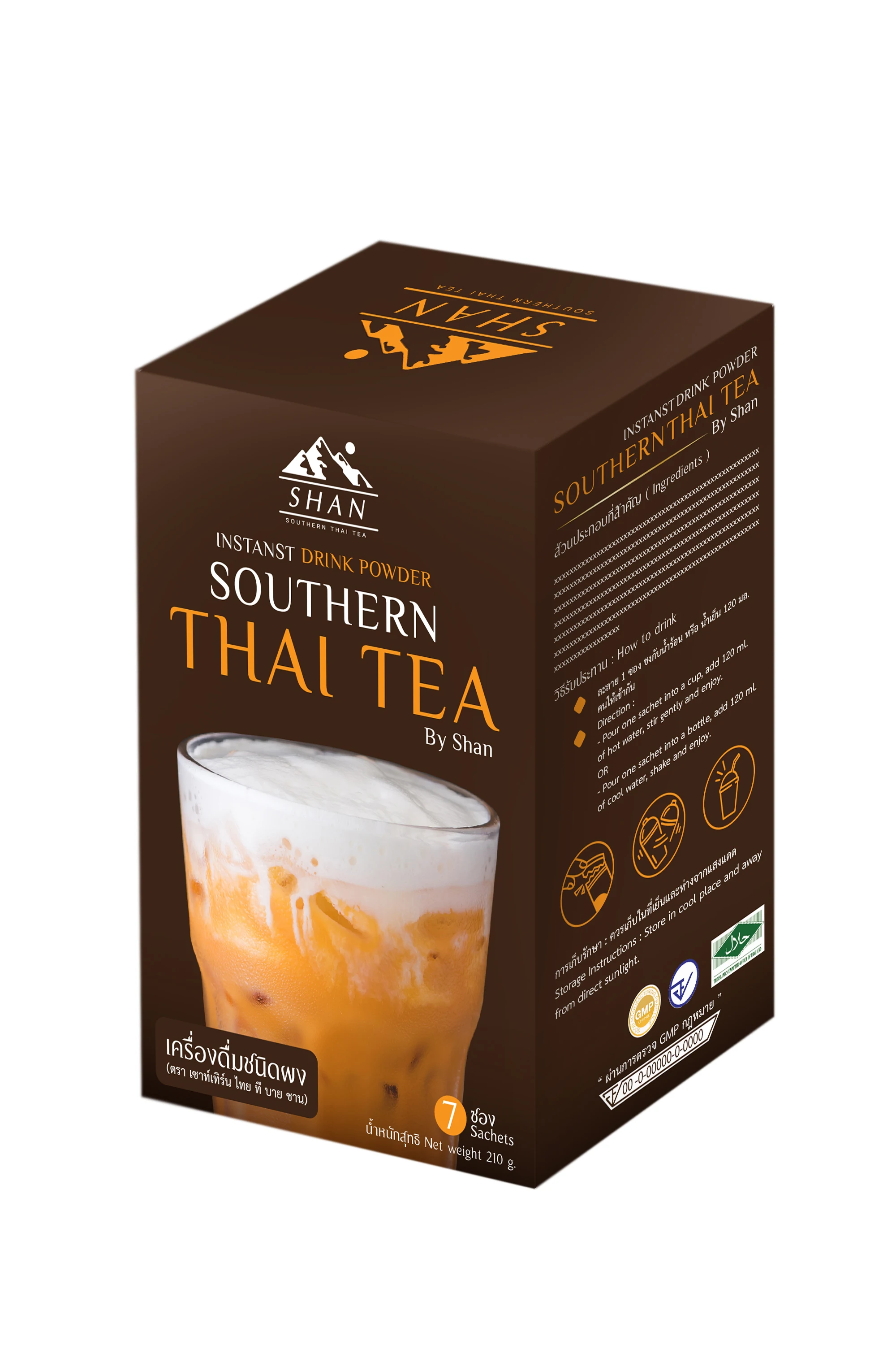 Southern Blended Tasty Thailand Milk Tea Powder In Sachet Packaging