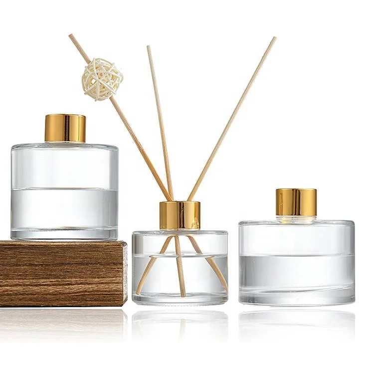 Custom 50ml 100ml 150ml 200ml Classic Round Reed Glass Diffuser Bottle