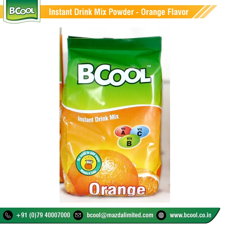 Top Manufacturer Company Selling Pure Energy Booster Orange Fruit Flavour Juice Instant Powder