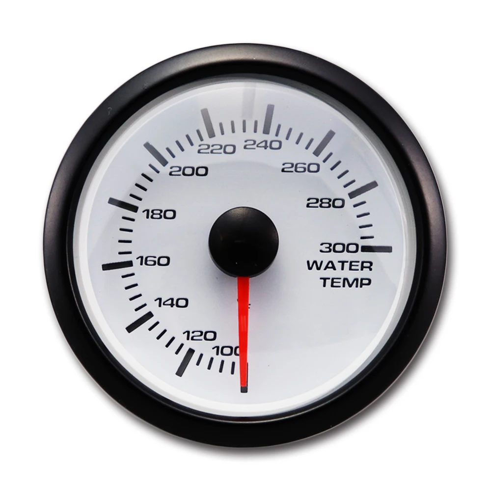  52mm electrical white face waterproof water temp gauge for