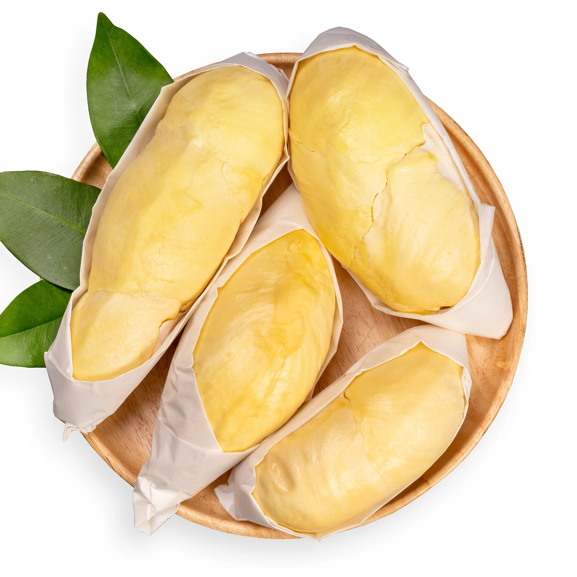Peeled fresh durians Clean good taste Fresh Durian Monthong Premium specially selected Fresh durian from thailand
