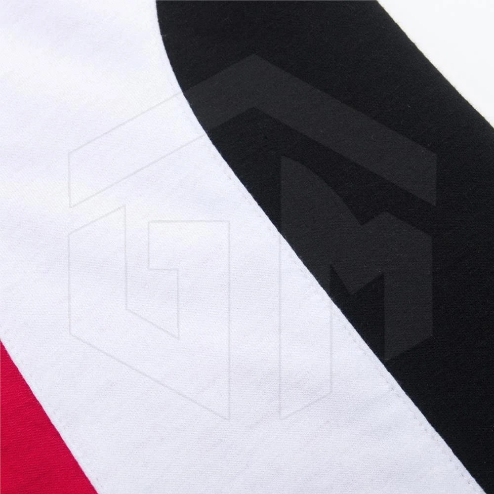  Рубашка-поло в полоску с коротким рукавом из полиэстера и хлопка