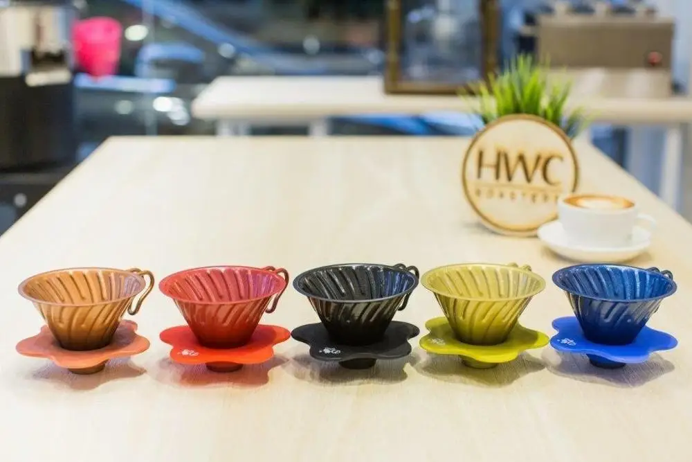 Stainless Steel Pour Over Cone Dripper - Copper (1-2 Pax) Cafe Coffee Tool