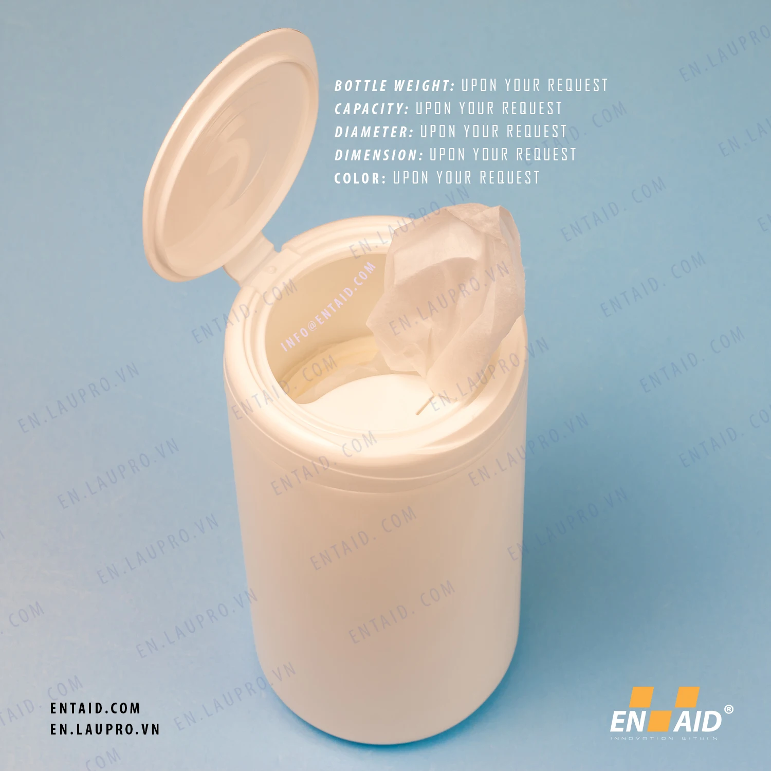  Сухие (без химикатов) Нетканые рулоны в бочках и ведрах; Клиенты наполняют химические вещества. салфетки