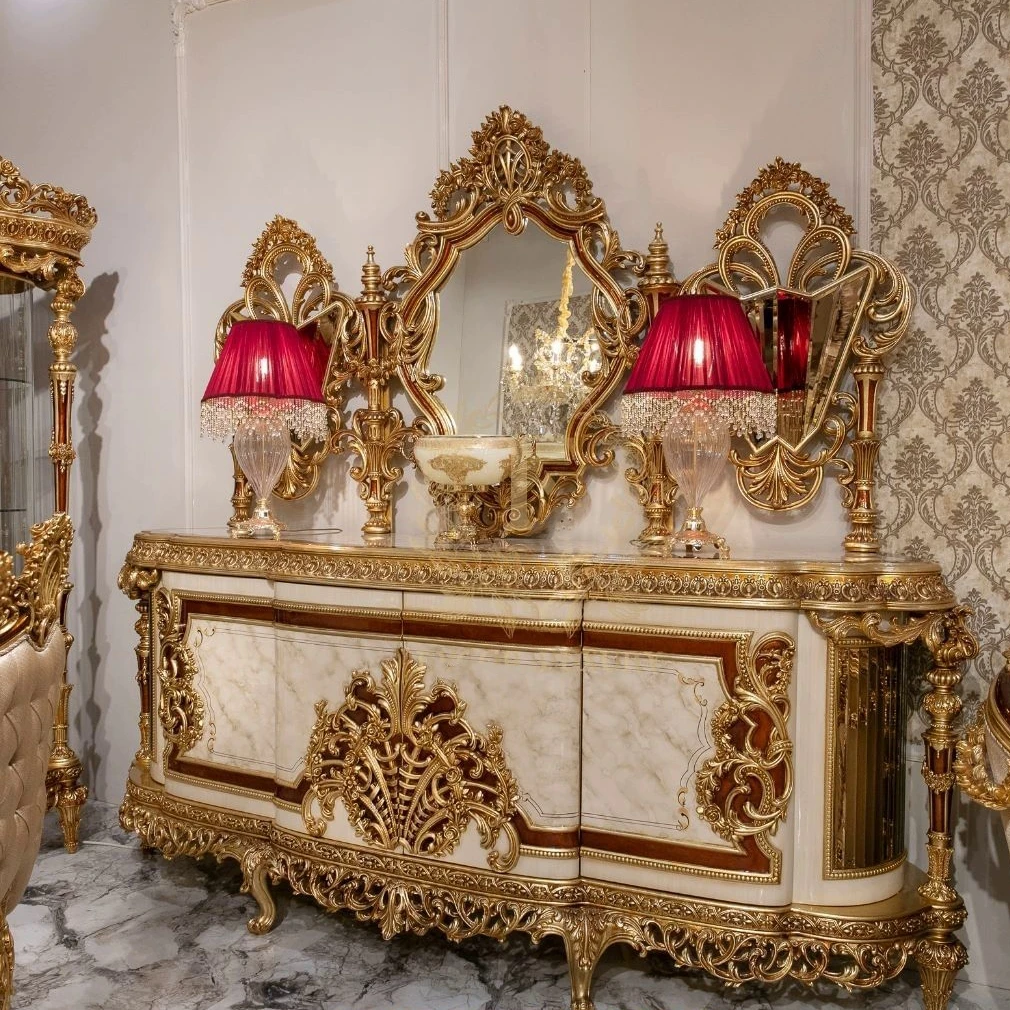 Customised High end Dining room Sideboard Turkish furniture luxury cupboard buffet