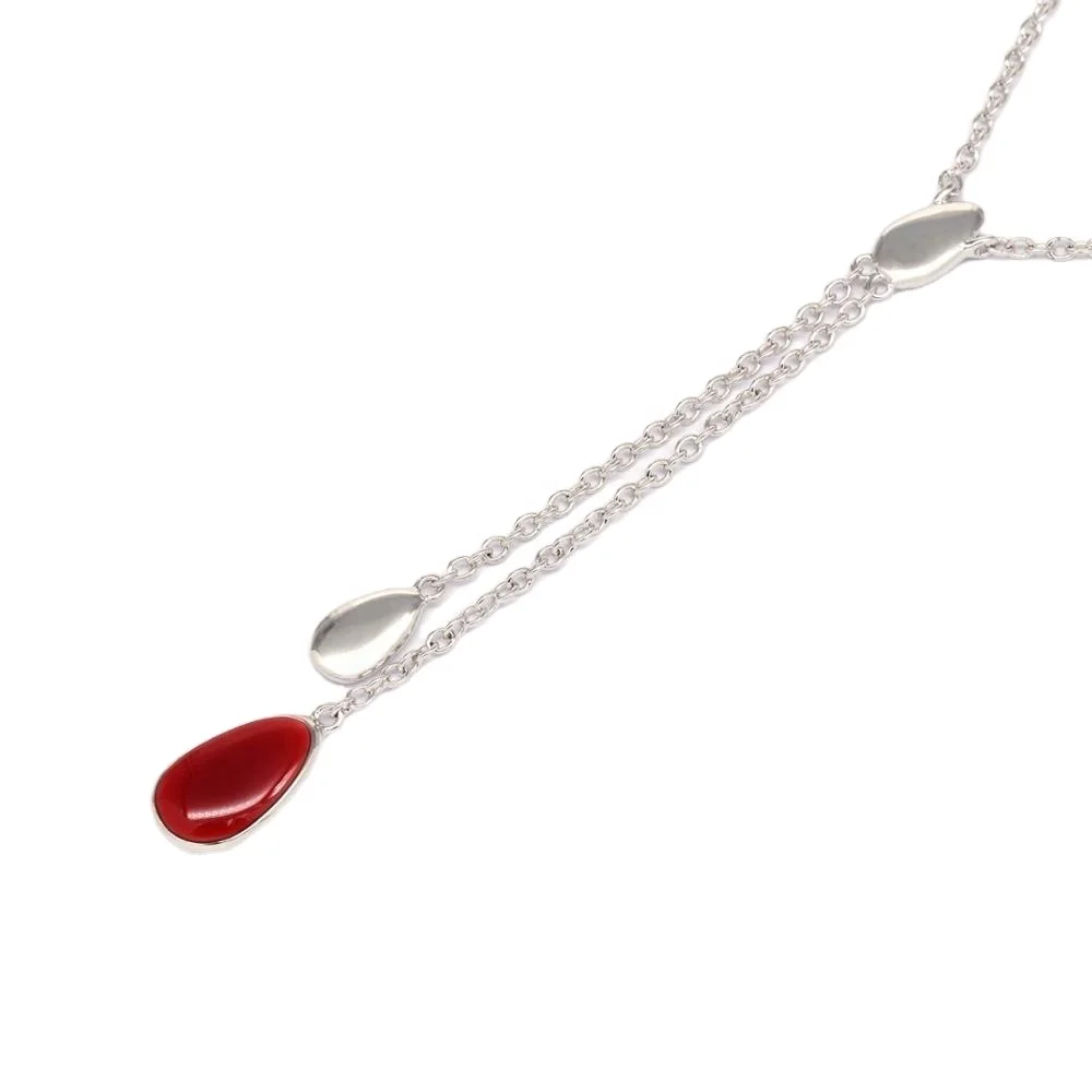 Necklace For Women and Girls Brass Rhodium plated jewellery Enamel Pendant Necklace