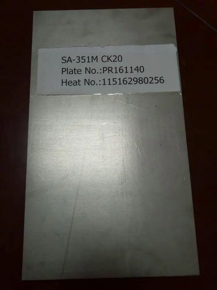 Steel Plate Carbon Alloy Steel Sheet SA-351M CK20 Steel Plates and Sheets