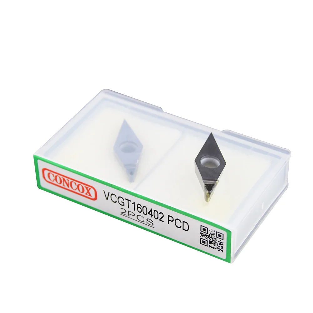 VCGT160402 горячая Распродажа Заводская поставка pcd карбидная cnc вставка для внешнего токарного инструмента