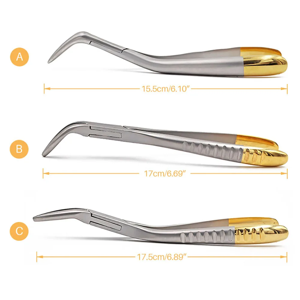 Dental Root Residual Fragment Forceps Minimally Invasive Extraction Broken Root Pliers Upper Jaw Lower Mandible Universal