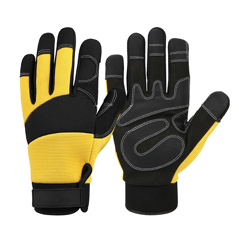 Good quality Manufacturers custom machine gloves cut resistant safety work waterproof mechanical gloves