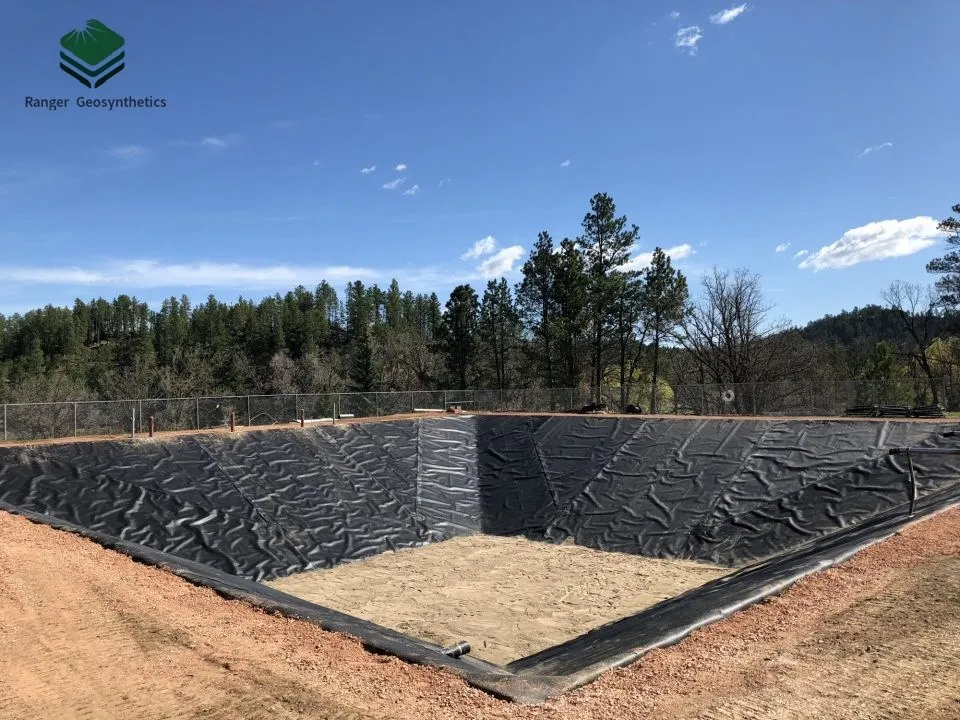 1,5 мм HDPE геомембрана для проекта дамбы