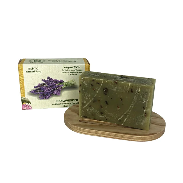 Natural handmade Soap Lavender Soap Natural Bright Smooth Anti aging Antioxidant Anti Acne  Moisturizing Relax Balance Enrich