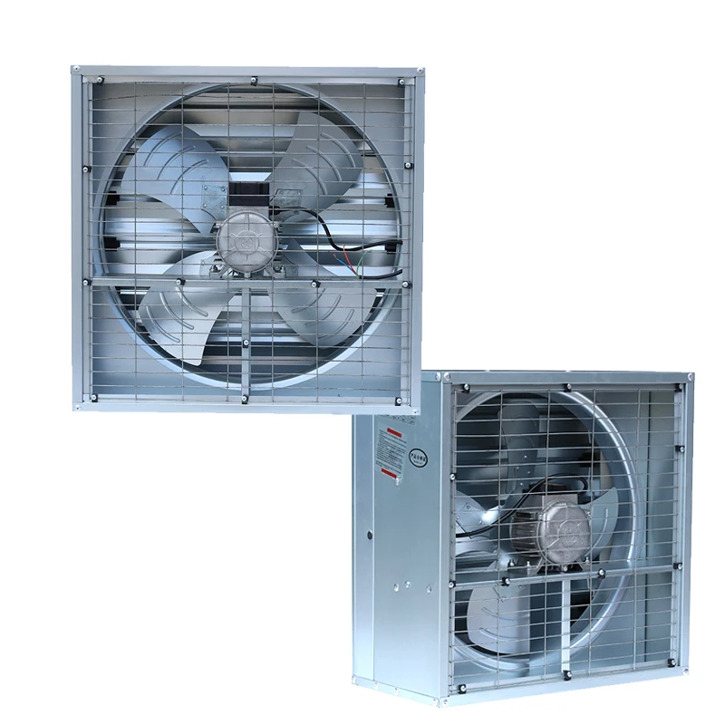 4 Blades Ventilation Box Type Extractor Fan Industrial with Shutter Exhaust Ventilation Fan