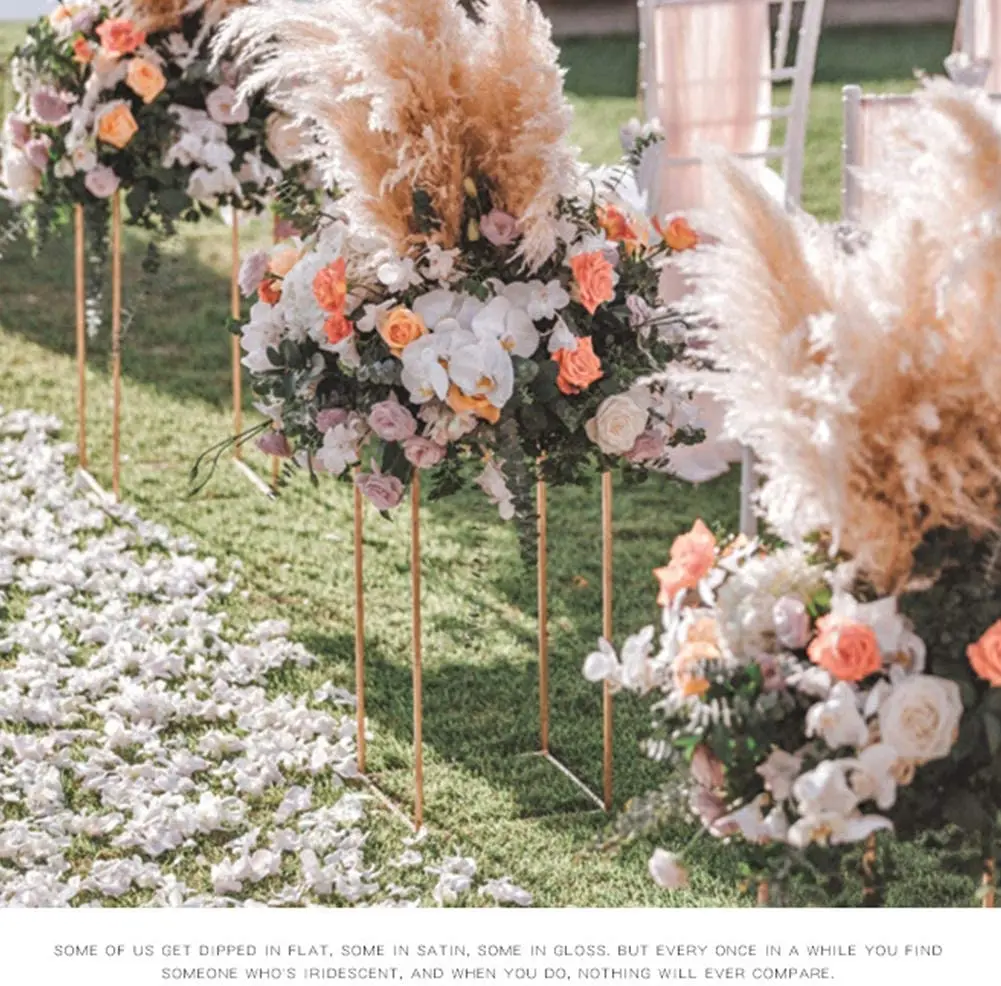 Pack of 3 Gold Wedding Flower Stand, Flower Rack Iron Art Handicrafts Decorative Vase Gold Vase  Made by KSN