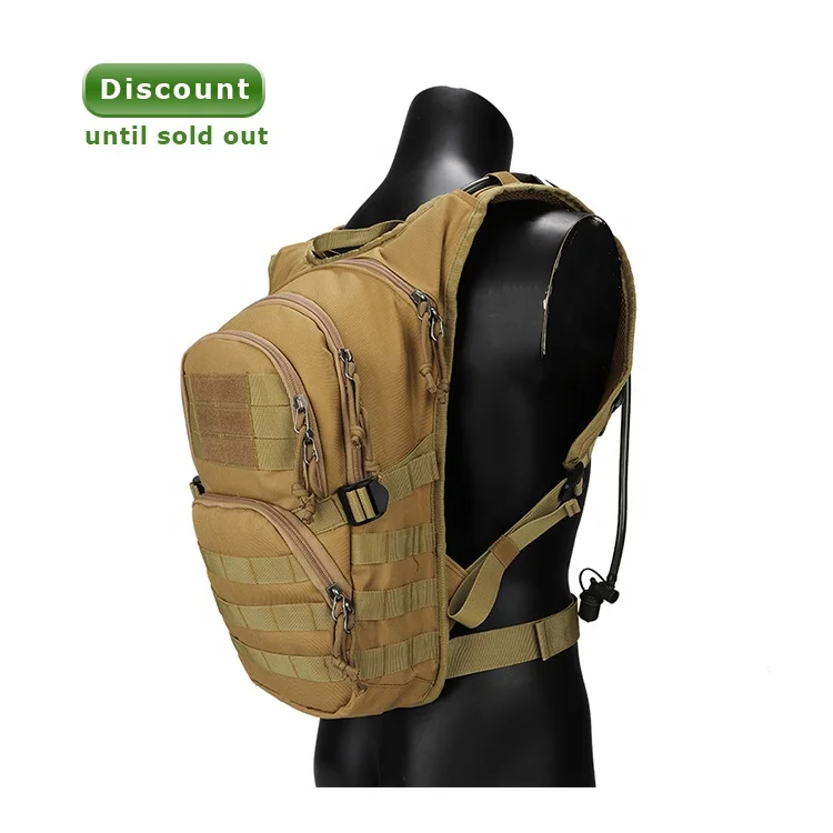 Yakeda in Stock Outdoor Large Capacity Water Bags Carrier Dport MOLLE Camo Style Hiking Cycling Water Tactical Backpack