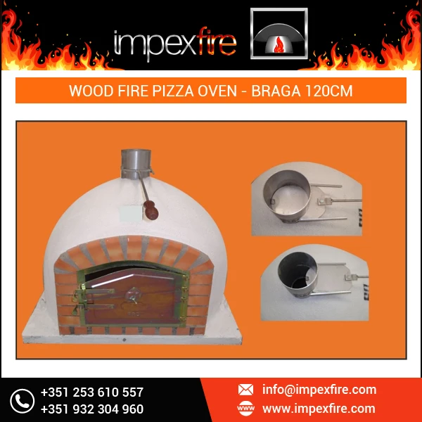 Reasonable Price Best Quality Convection / Turbo Type Wood Fired BRAGA 120cm Pizza Oven for Outdoor and Indoor