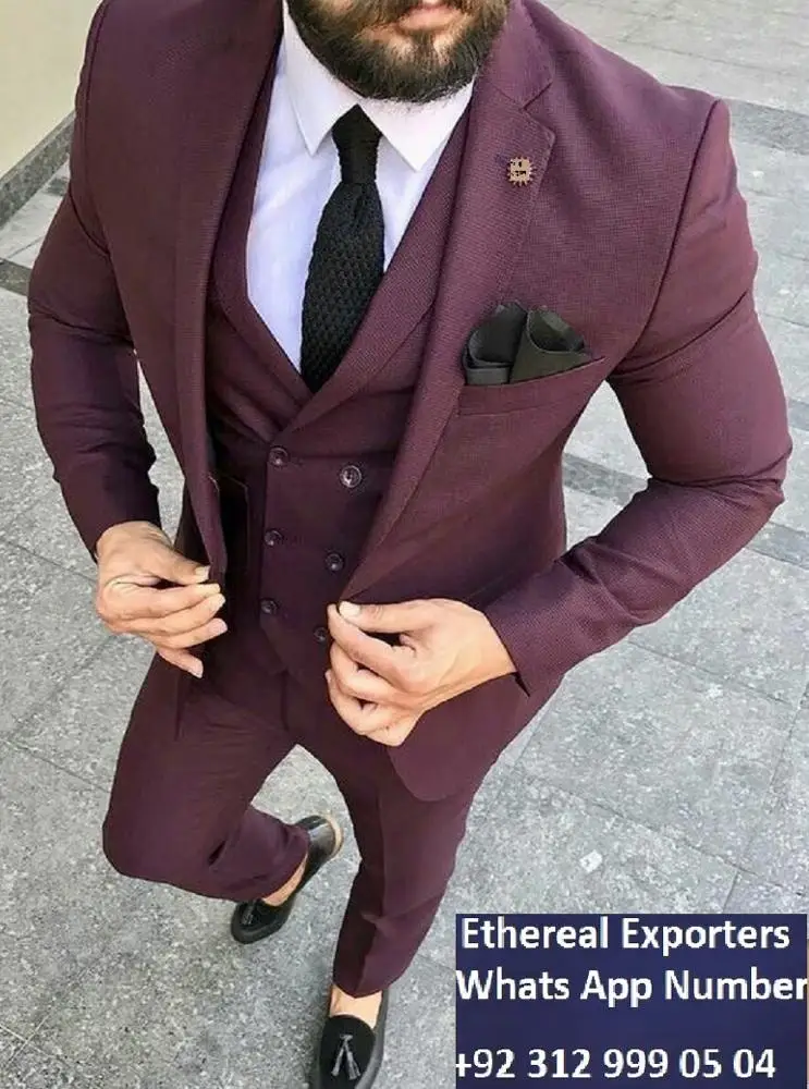 first choice 3 piece men suits latest suiting three pieces tuxedo slim fit pant coat designs wedding office