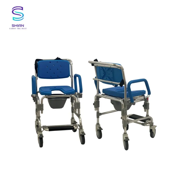 Регулируемая многофункциональная душевая коляска