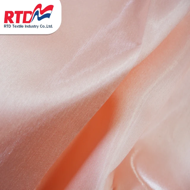 RTD  Swiss Silk 100% Polyester Fabric Premium Grade Products For Garment - Coral WD1307