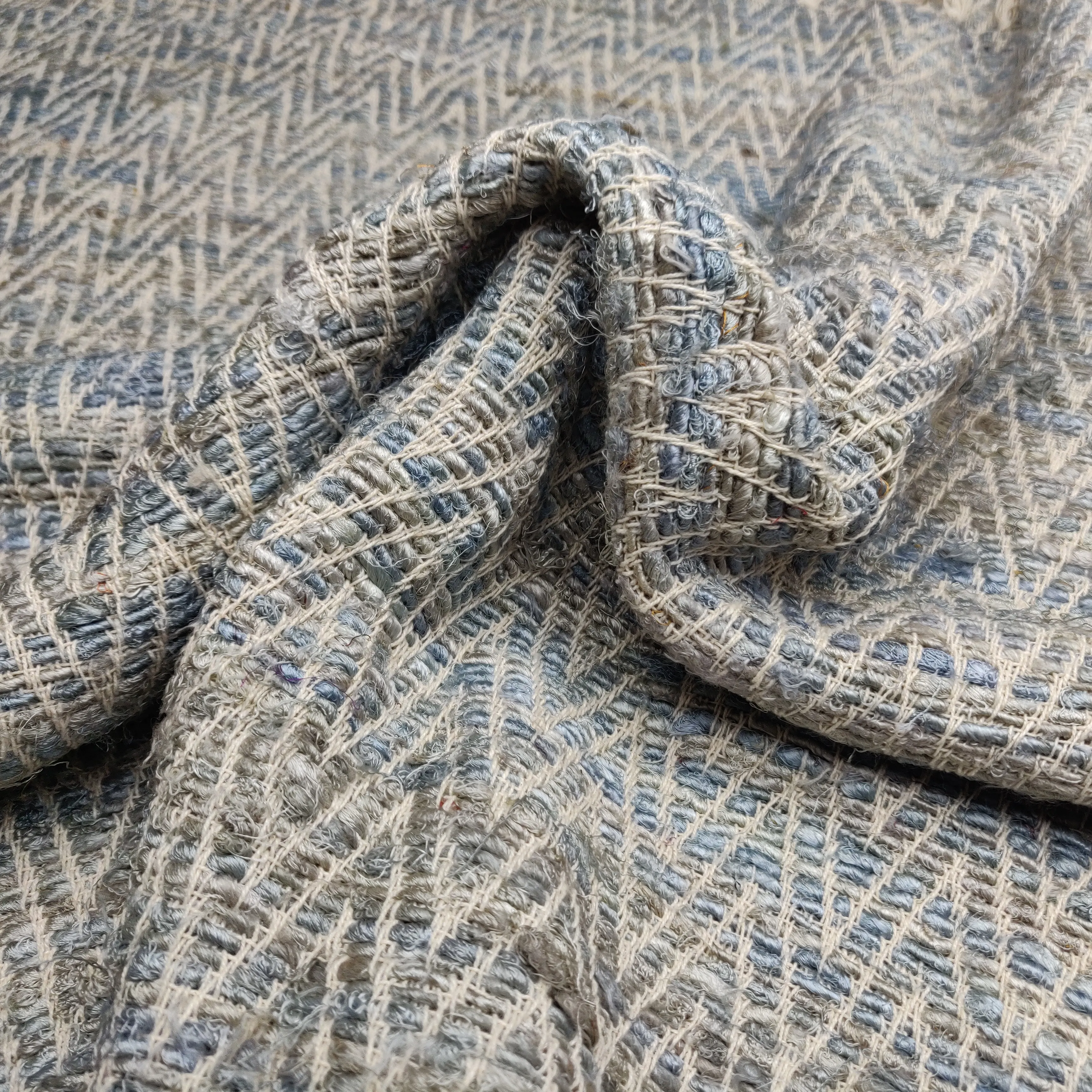 furnishing fabric Heavy Duty Factory Customized Double Waterproof Max Plain Cover Silver Blue GSM Technics Style Truck Storage