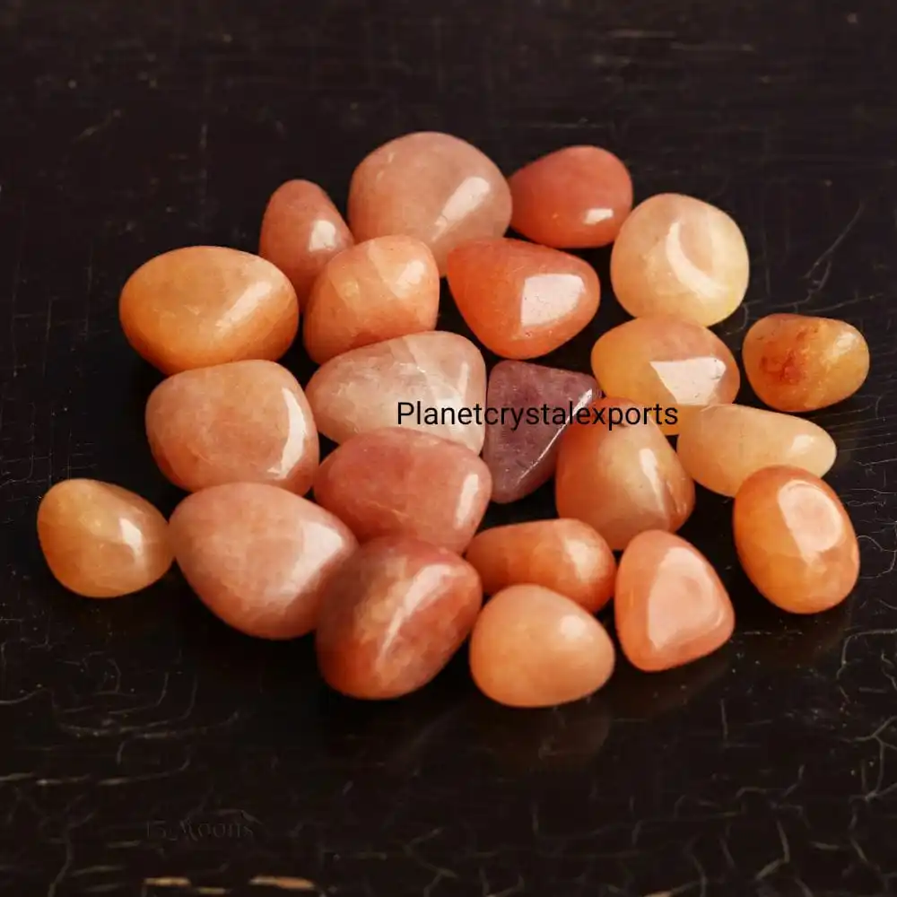 Wholesale Polished Red Aventurine Crystal Tumbled Stones Natural Agate Jasper with Angel Pattern Home Decoration Crystal Healing