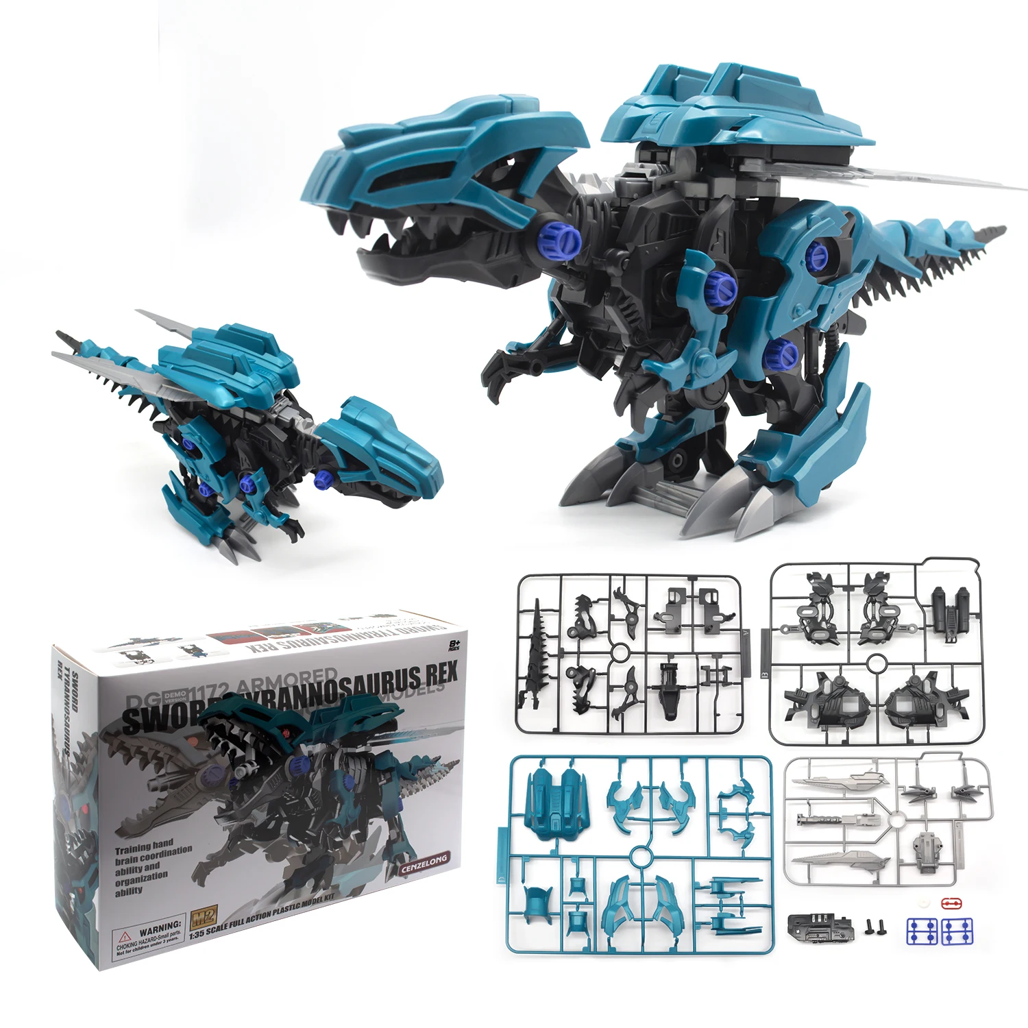 5701 стержни/обучающие игрушки 48-pc DIY самосборка на батарейках меч T-Rex robot