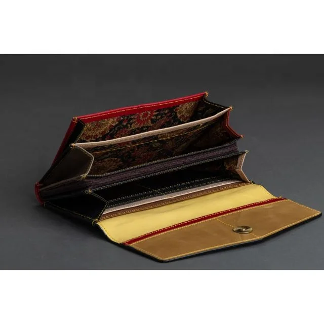 Real Handmade Recycled Animal Print Fur Leather Women Clutch Stylish Stubby Rainbow Color Multiuse Purse ATM Card Holder Wallets