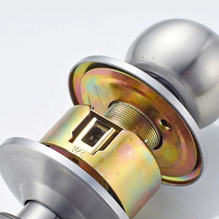 
Cylindrical Stainless Steel tubular Round Knob Lock 587 door lock 