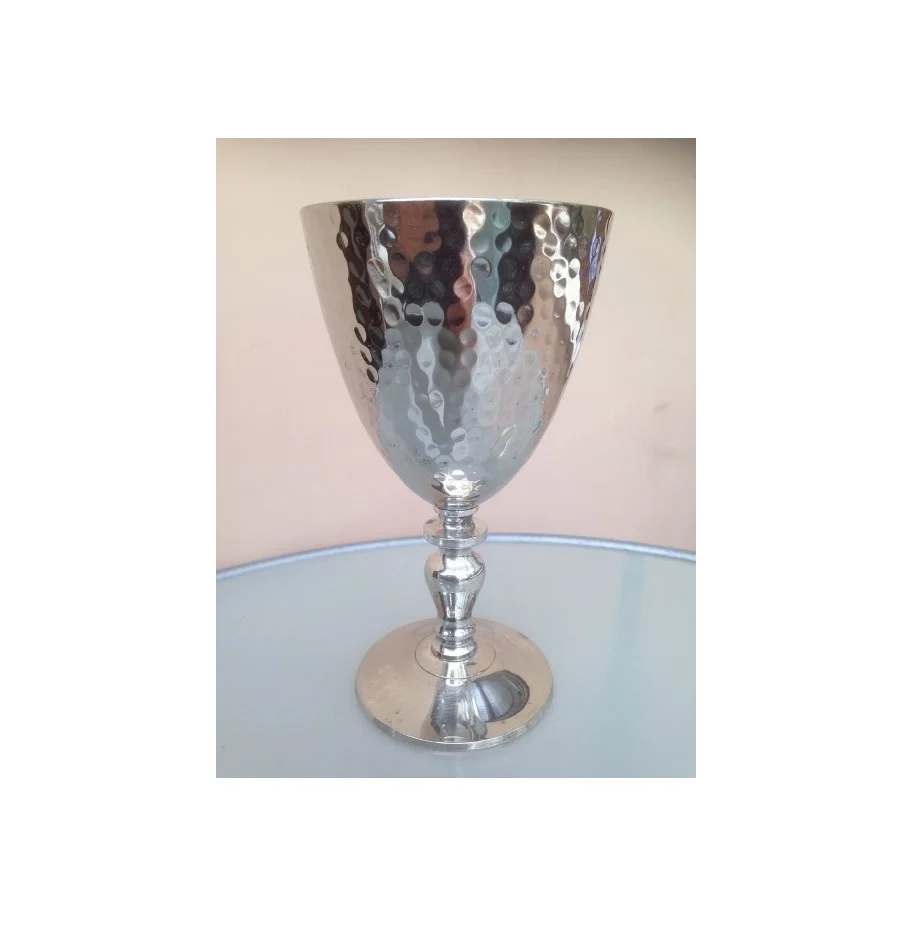 Стильный металлический латунный бокал для ресторана столового стола украшение из латуни дизайн винограда вина набор 2 шт.