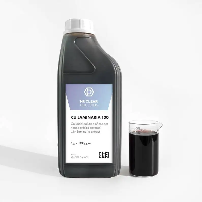Premium Innovative Certified Patented Liquid Nanomaterial Cu Laminaria 100 - Colloidal Solution of Copper Nanoparticles w