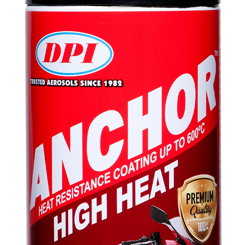 
DPI Anchor High Heat - Heat Resistant Spray Paints Made in Malaysia Outdoor High Temperature Resistance Paint 