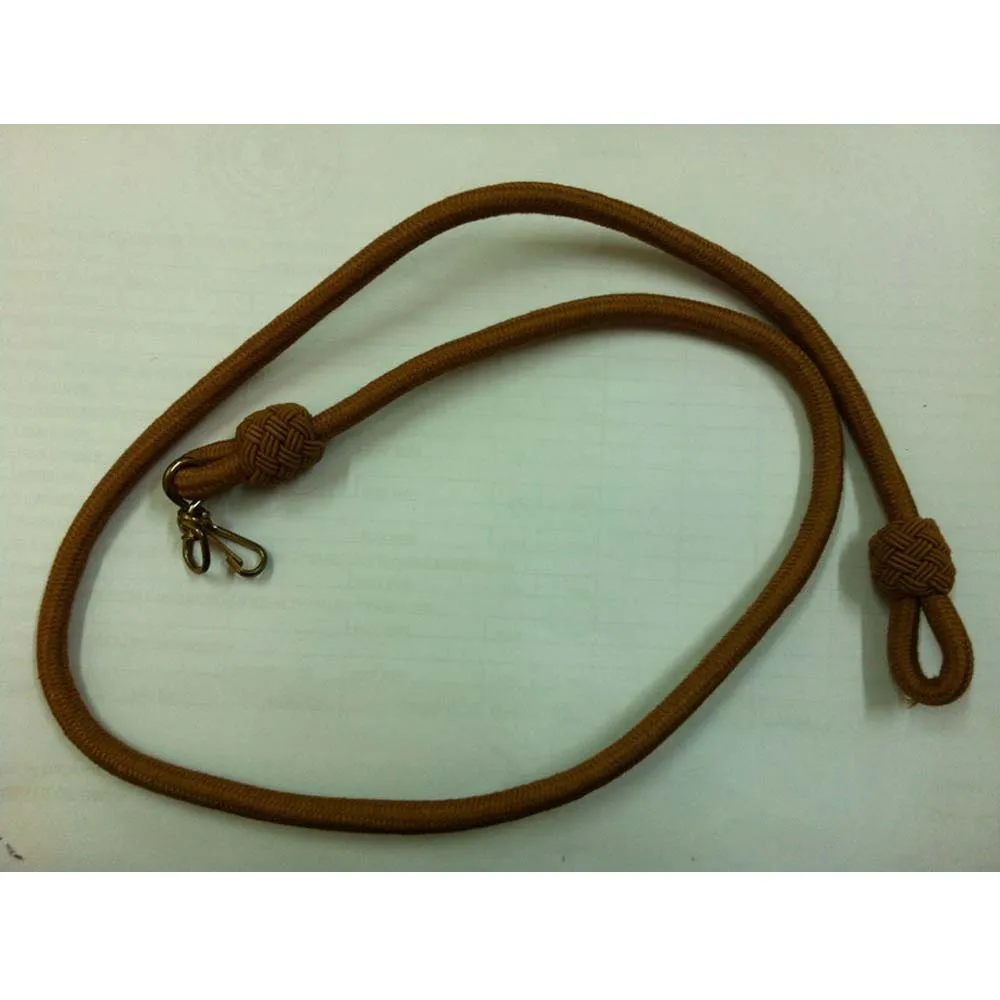 customized cheap price Brown polyester Whistle cord with nuts silk thread tassel fringe twisted cord for uniform