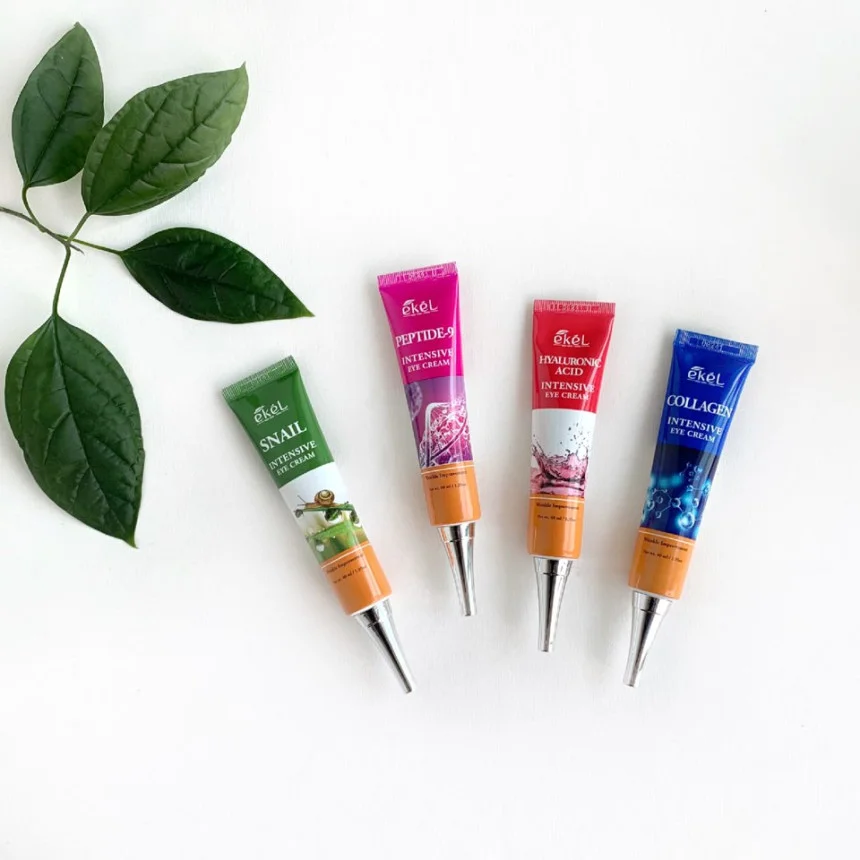 Интенсивный крем для глаз Ekel 40 мл коллаген гиалуроновая кислота пептид-9 Snail 4 типа сделано в корейской косметике-против морщин