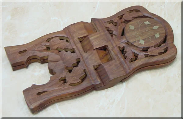 Wooden Book Holder Traditional Solid Wooden Essential Product For Reader Folding Book Holder