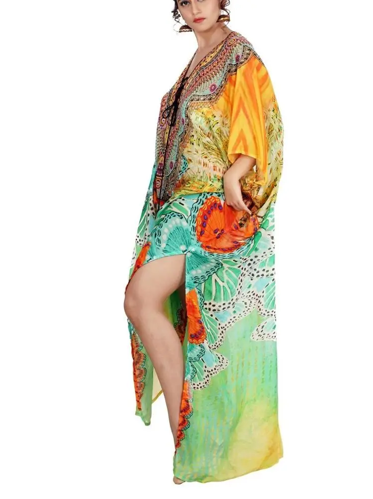 
silk kaftan 