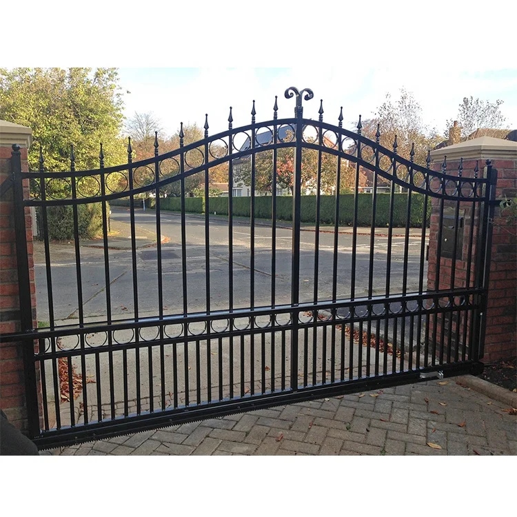 Декоративные кованые железные ворота с буквой W высокого качества