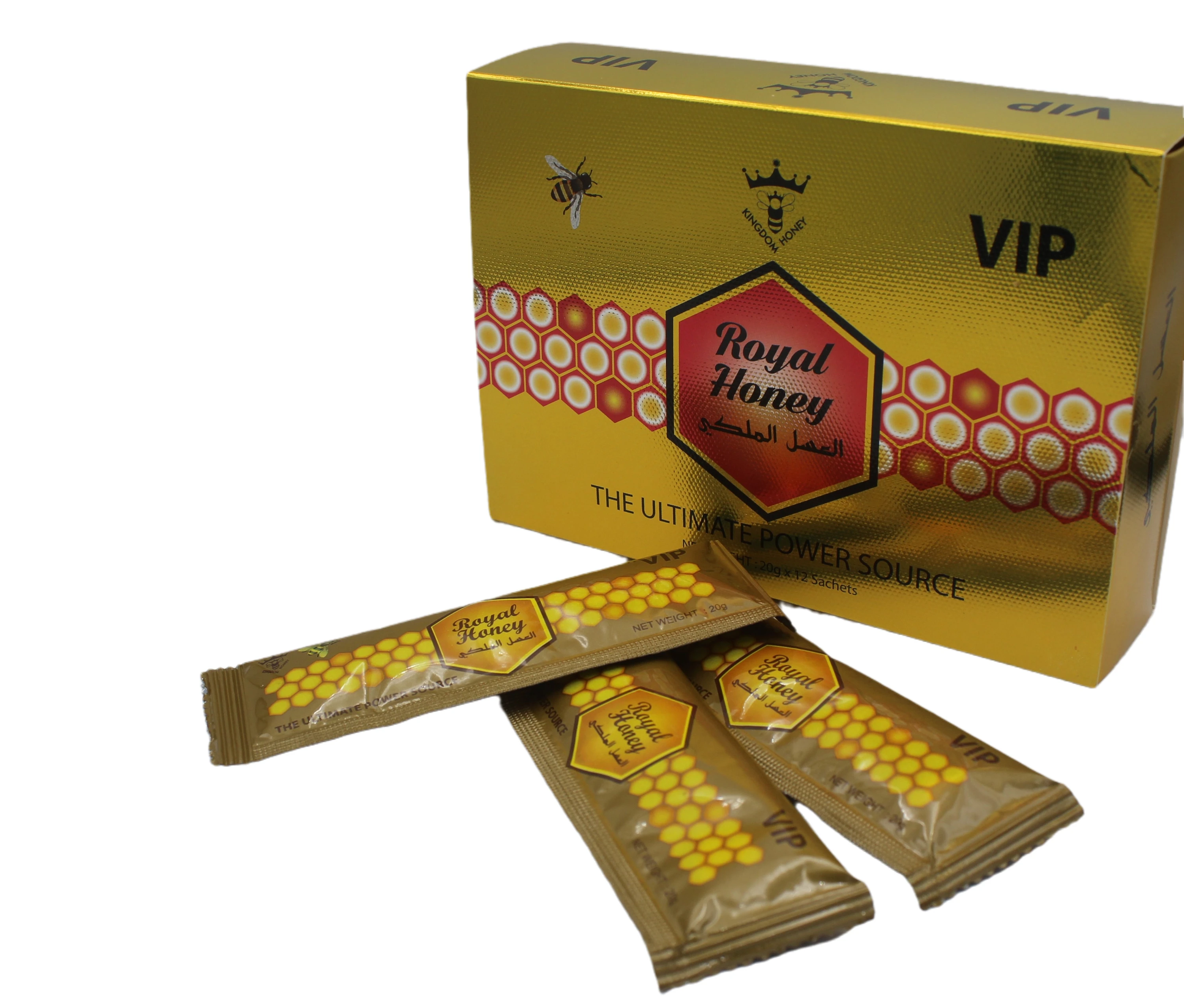 
Hot Sale Full Nutrition Premium Quality Rich In Vitamins VIP Royal Honey Sachet Mix With Water Easy to Drink 