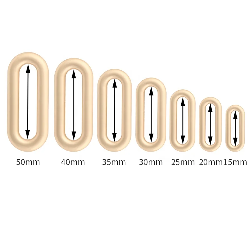 Ellipse Oval square Excellent Plating Frosted Zinc Alloy Metal Eyelets Grommet for Shoes Bags Garment