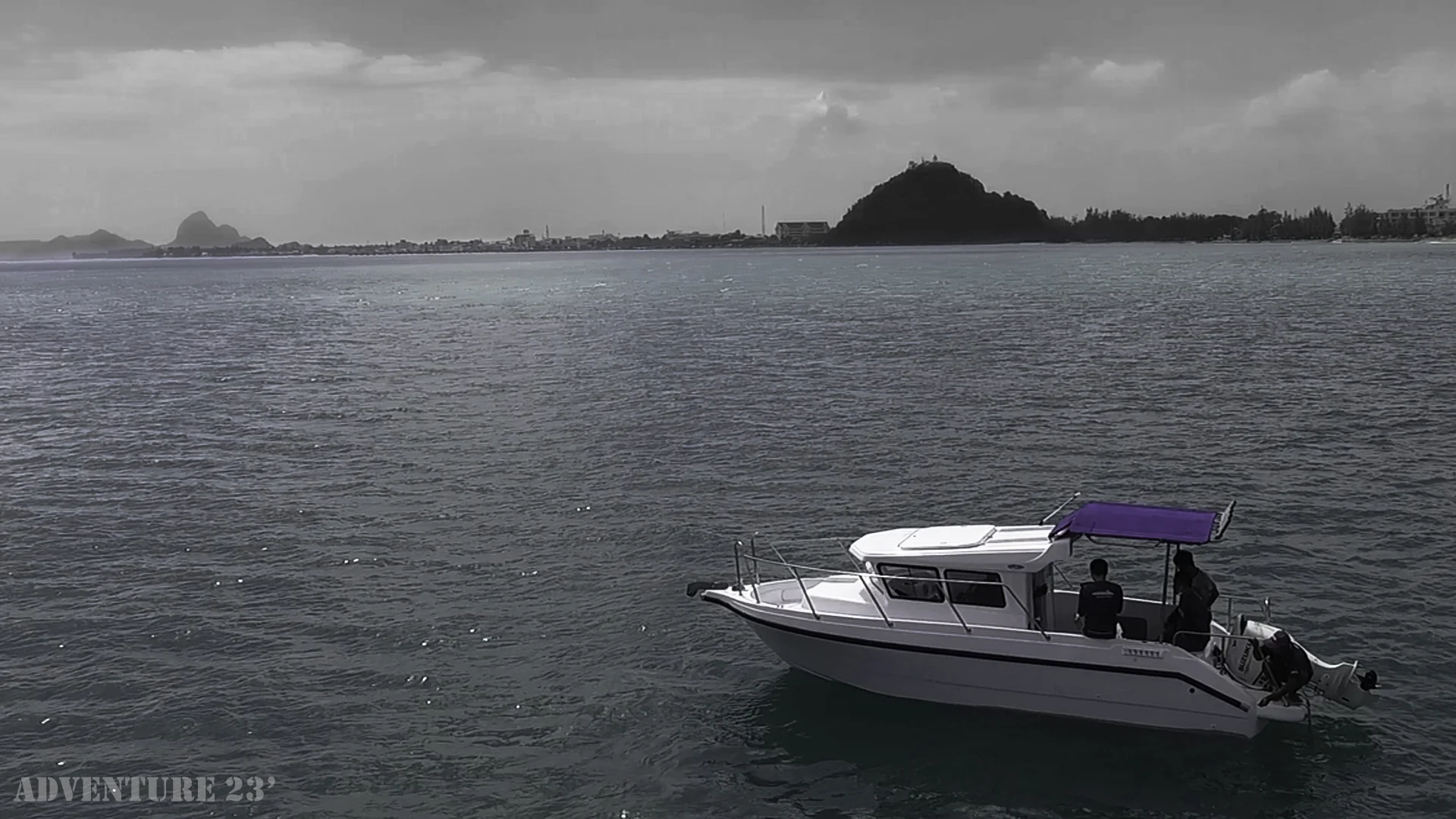 Стекловолоконная лодка скоростная Приключения 23 фута яхта