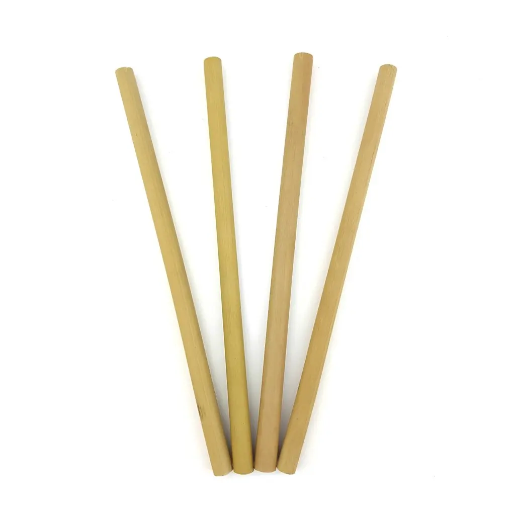 Handicraft vietnam reusable drink straw biodegradable natural bamboo fiber straws reusable