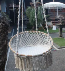 Swing Macrame Custom Size Wall Hangers Decorative Frame Picture Crafts Frame Wholesale Wood for Home Decor Wooden New Bag Folk