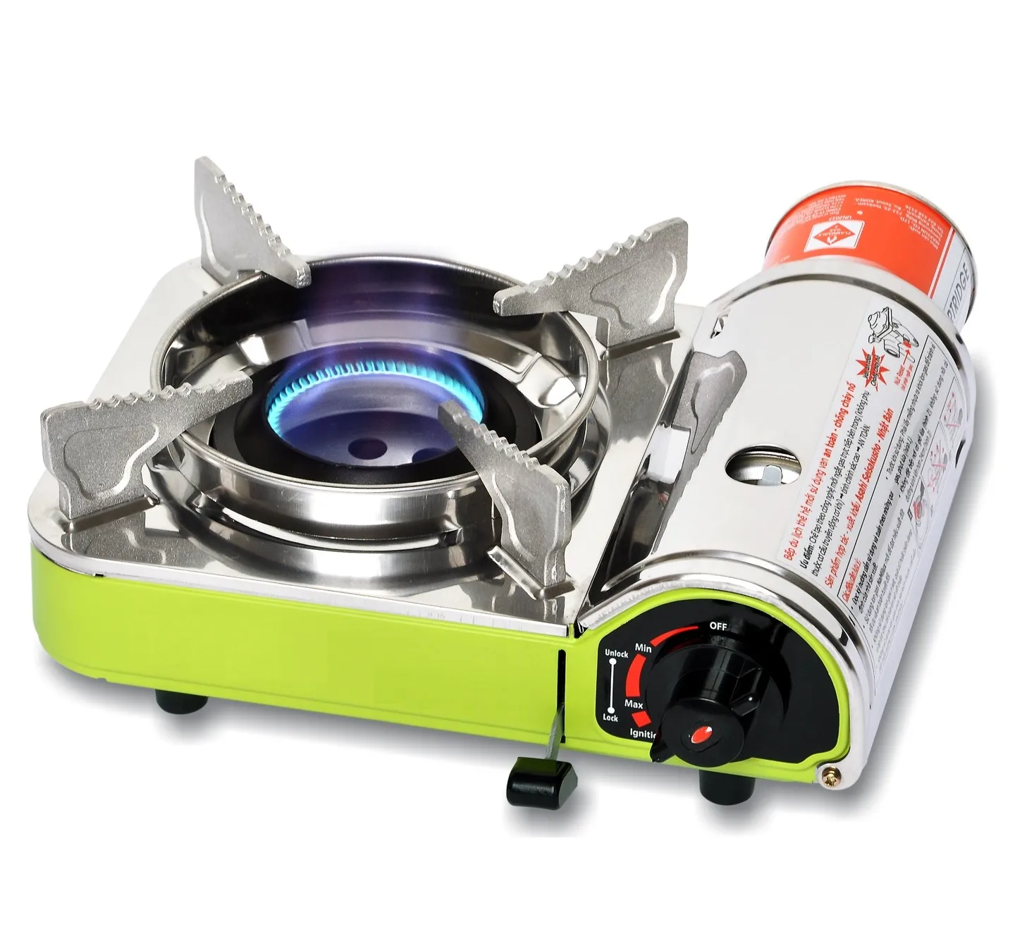 Mini portable gas stove - cyclone burner head