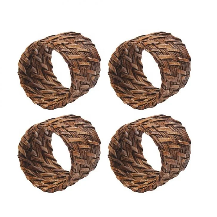 Высококачественные дешевые кольца для салфеток из ротанга свадебное кольцо сделано во Вьетнаме